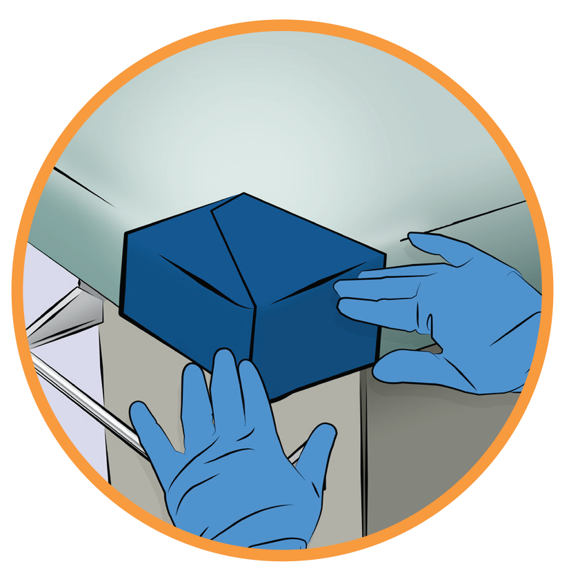 CleanPatch-Corner. Imperial Blue.